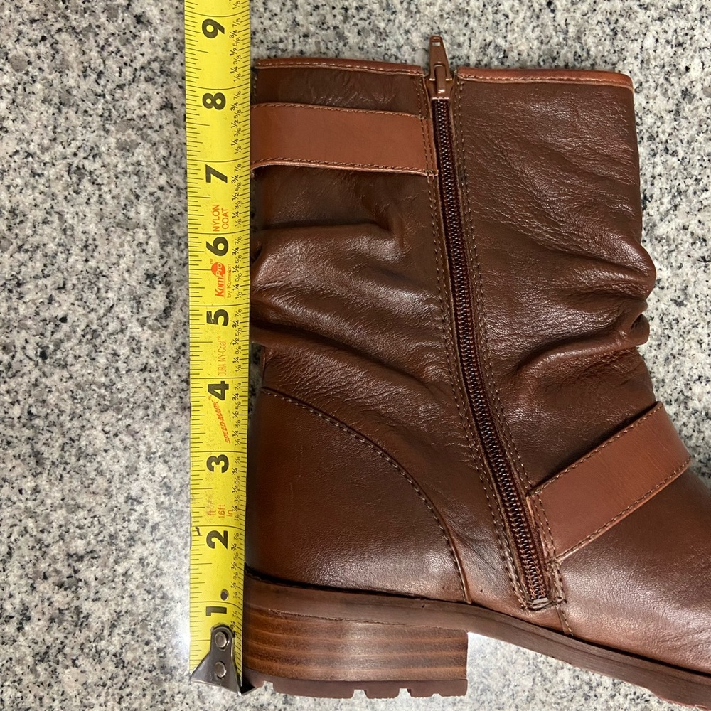 SOFFT Somers/Somers II Womens Brown Leather Ankle Boots 8.5 Buckle Straps Zipper - Picture 12 of 17